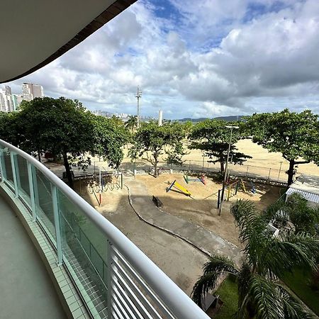 דירות סנטוס Ap Pe Na Areia Vista Parcial Mar מראה חיצוני תמונה