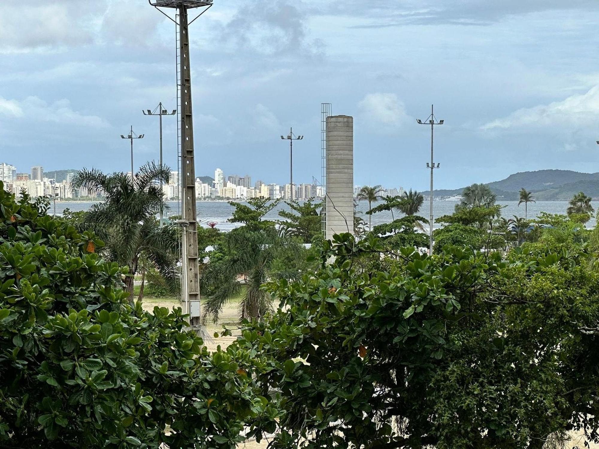 דירות סנטוס Ap Pe Na Areia Vista Parcial Mar מראה חיצוני תמונה