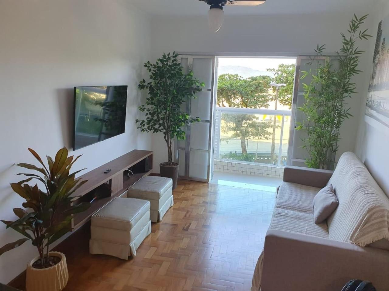 דירות סנטוס Ap Pe Na Areia Vista Parcial Mar מראה חיצוני תמונה