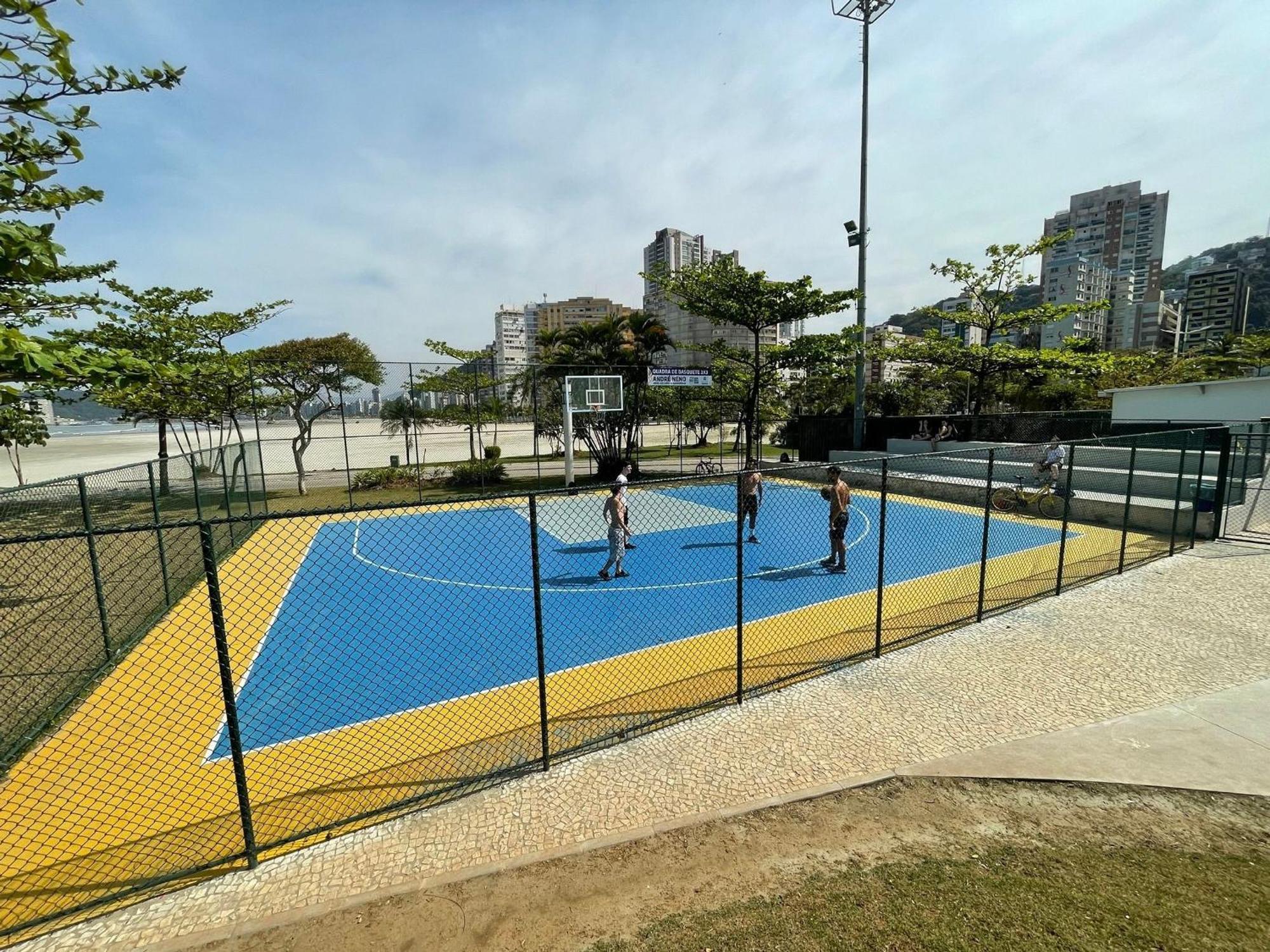 דירות סנטוס Ap Pe Na Areia Vista Parcial Mar מראה חיצוני תמונה