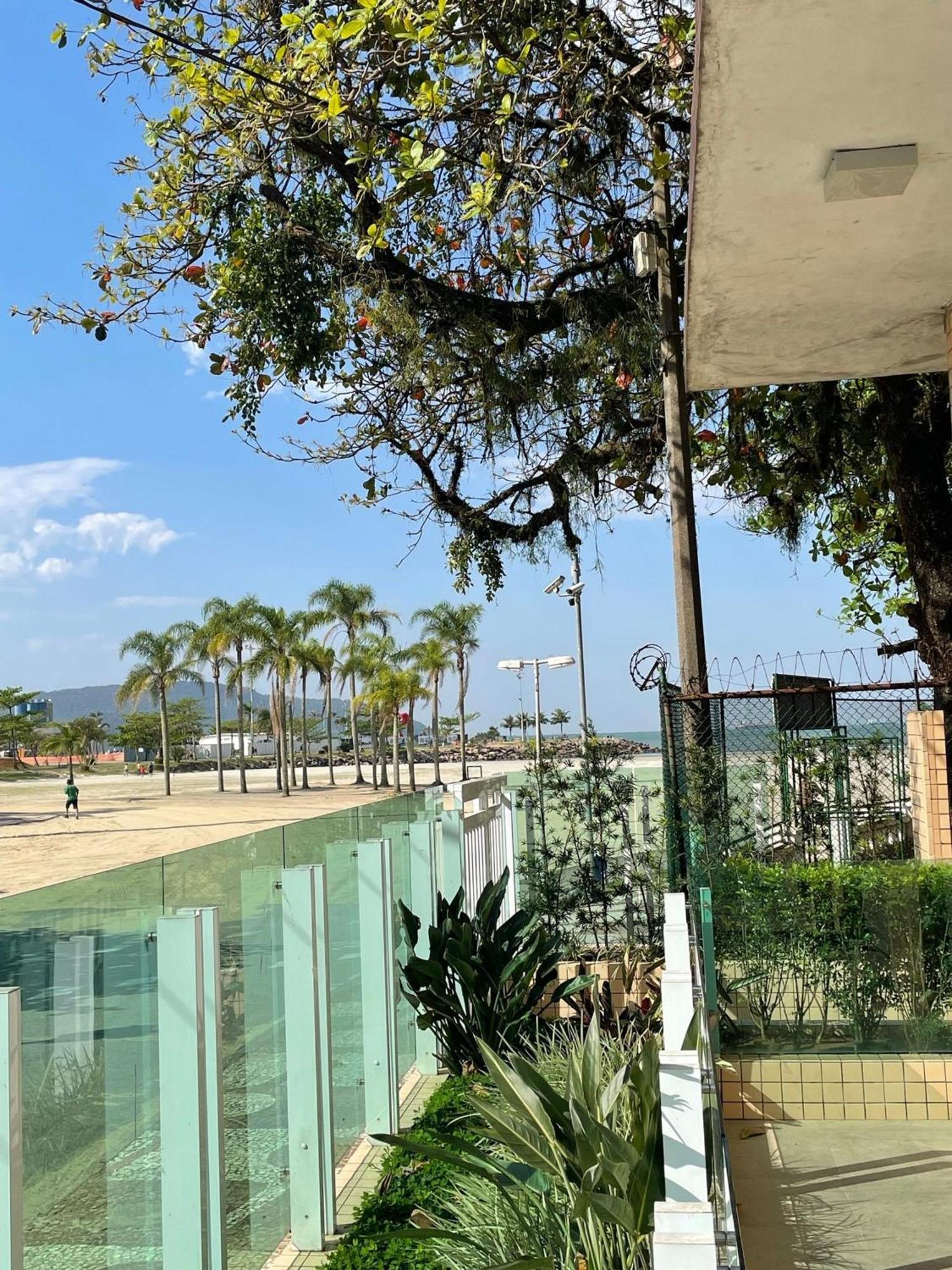 דירות סנטוס Ap Pe Na Areia Vista Parcial Mar מראה חיצוני תמונה
